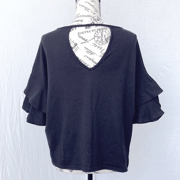 Mind Code Ruffle Sleeve Sweater - Picture 3 of 3